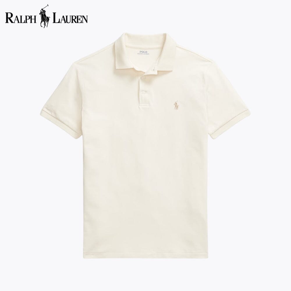 RL Custom Slim Fit Stretch-Mesh-Polohemd