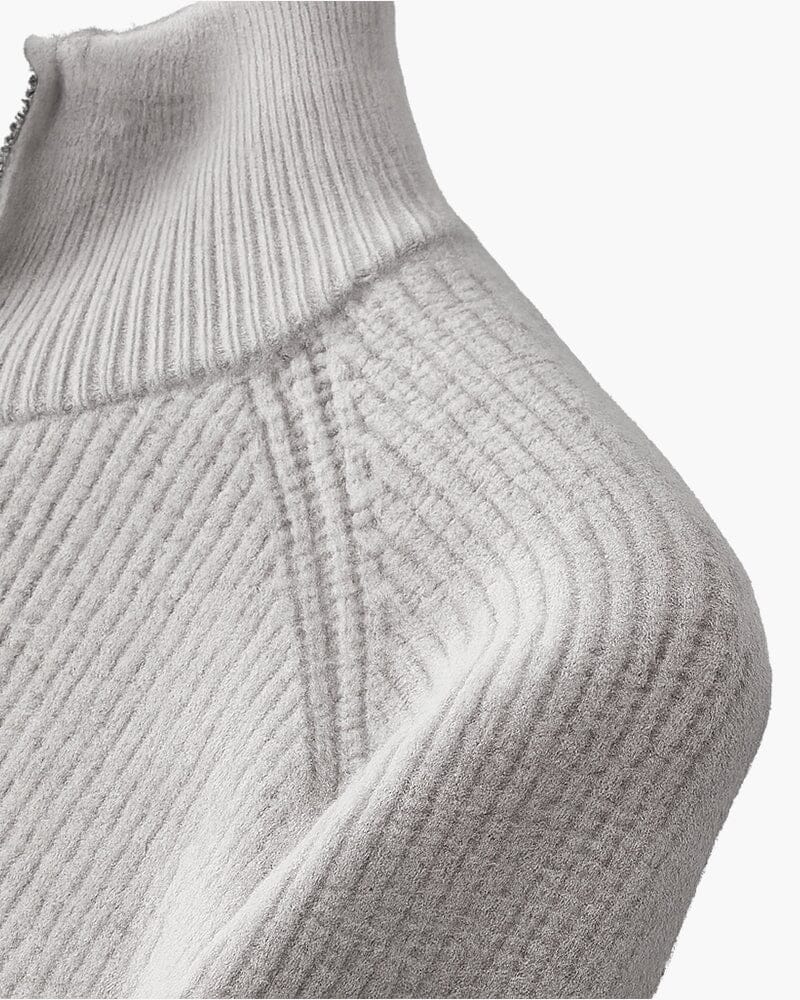 AMLFI Wollweste mit durchgehendem Reißverschluss